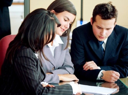 business team in a meeting