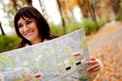Woman sightseeing