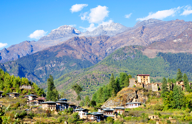 Scenic view of Bhutan, courtesy Asia Transpacific