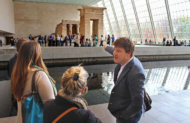 On a tour of the Met, courtesy Museum Hack