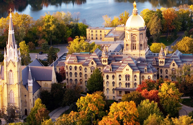 Hub & Spoke from Amish Country of Northern Indiana with a walking tour of the iconic and world famous University of Notre Dame in neighboring South Bend.