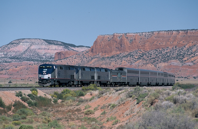 The Southwest Chief travels between Los Angele, Kansas City and Chicago.