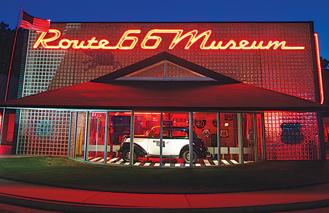 Explore quirky attractions along the longest drivable stretch of Route 66 in America.