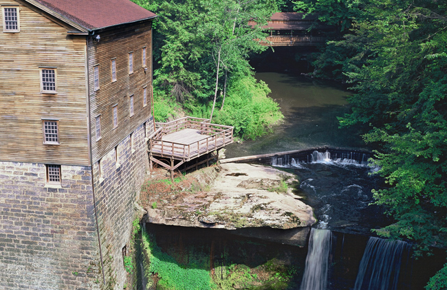 Tour historic Lanterman’s Mill, a working gristmill constructed in 1846.  Your group can leave with a souvenir bag of flour or corn meal.