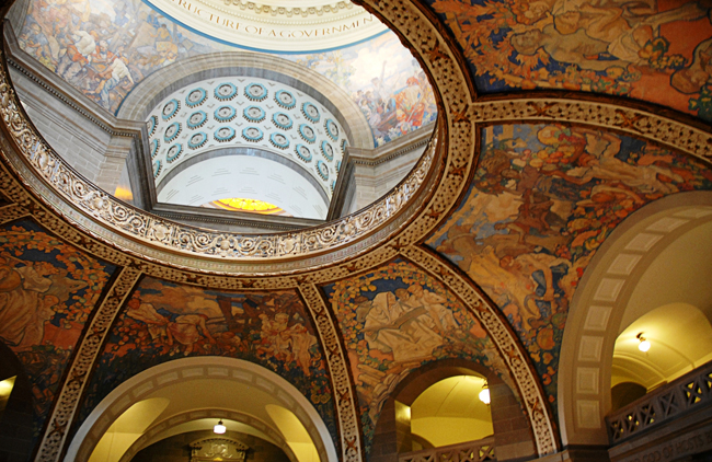 The rotunda in the Missouri State Capitol, courtesy Visit Jefferson City