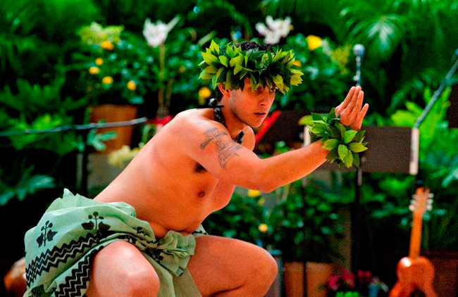 a dancer performs at the Hawaiian Culture Festival, courtesy NMAI