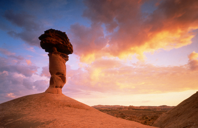 The Navajo Sandstones Pinnacle at Green River State Park, by Tom Till, courtesy NPS