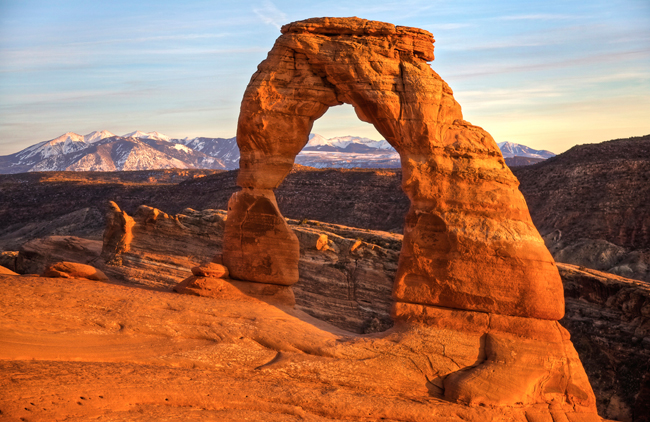 The Delicate Arch in Arches National Park, courtesy NPS