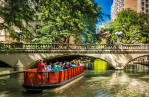 a riverboat tour on the San Antonio River, courtesy Visit San Antonio