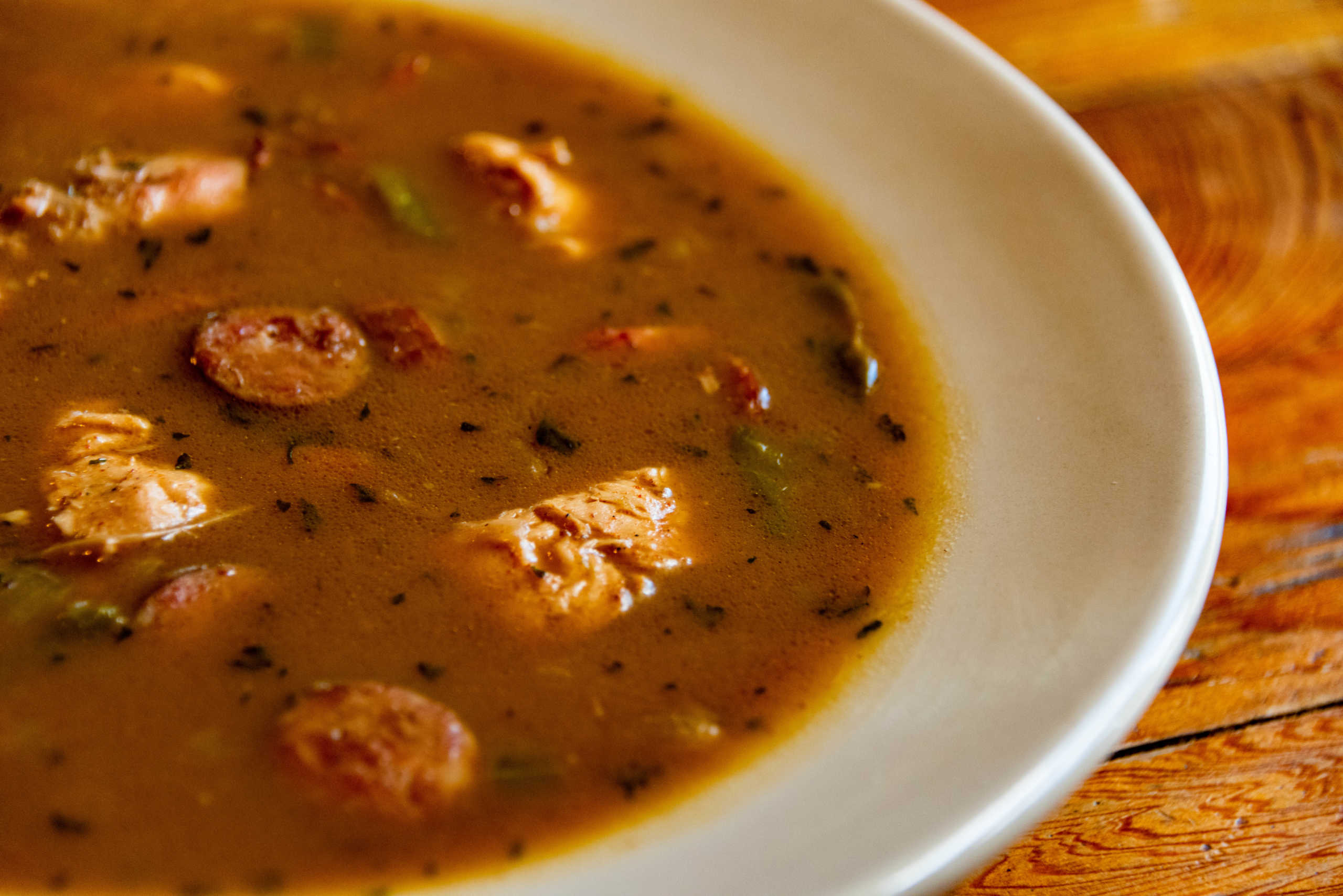 Eat a hot gumbo fresh from the pot at our local restaurants on the Andouille Trail