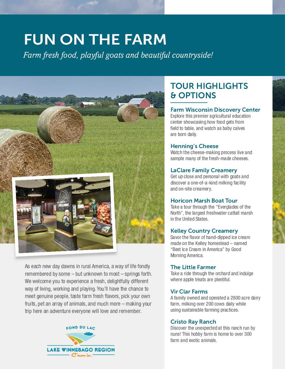 Fun Farm DestinationLakeWinnebagoItinerary.pdf The Group Travel