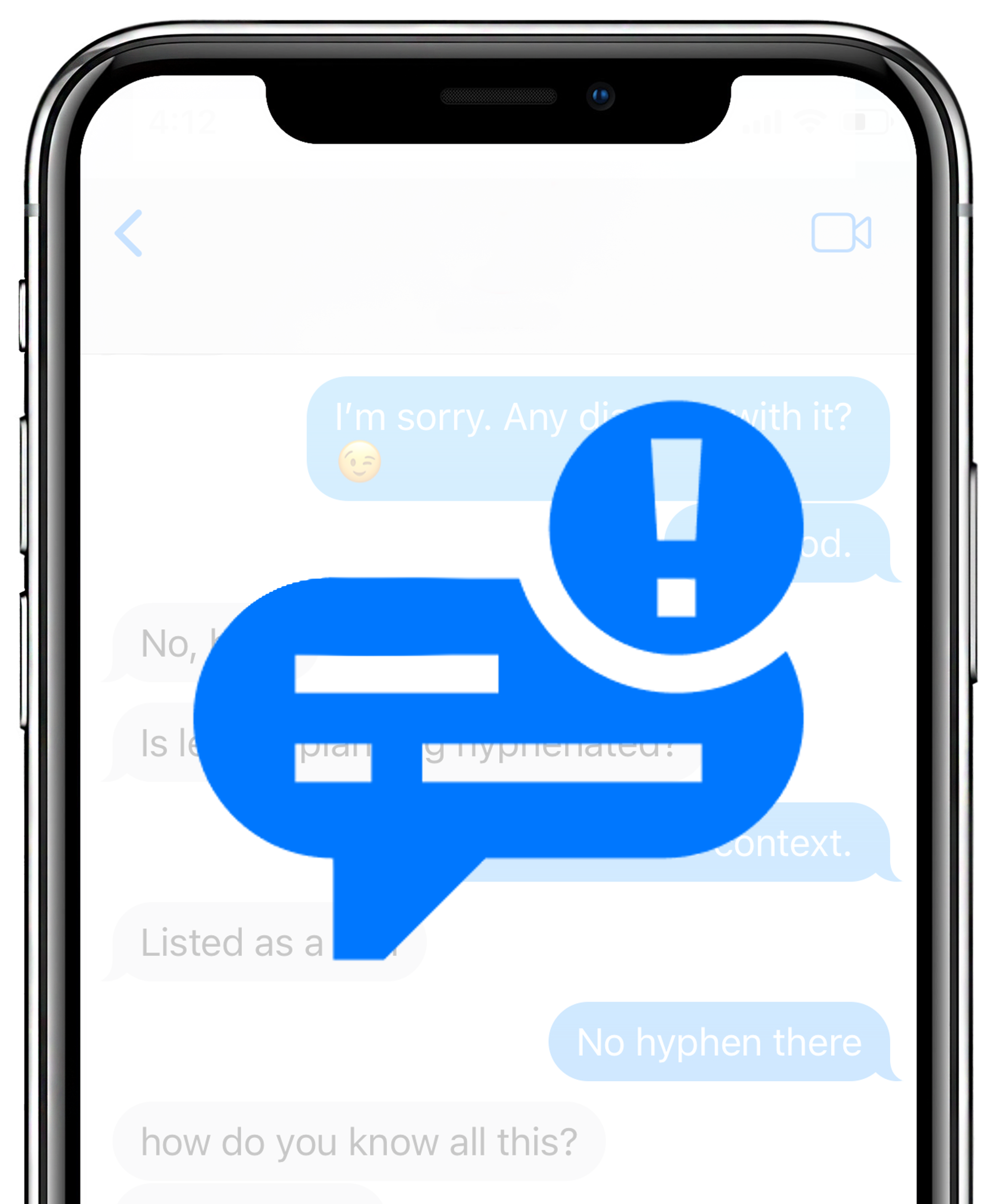 Phone and Text Bubbles